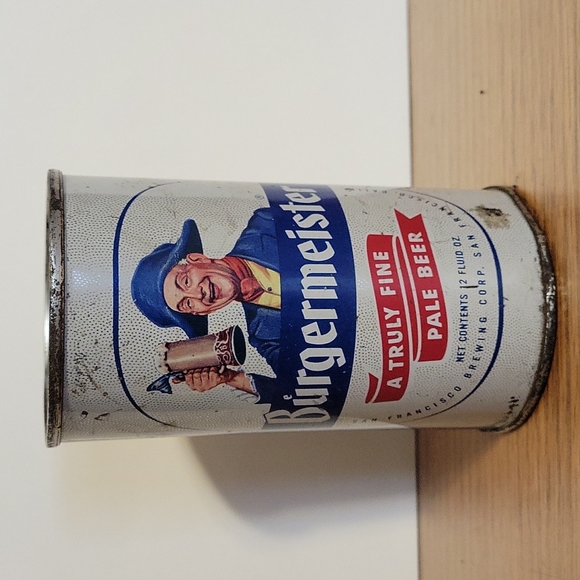 Vintage Burgermeister Flat Top Beer Can - Picture 1 of 9